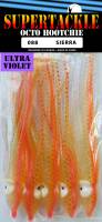 4.75" Supertackle UV #088 SIERRA salmon hoochies 5/pk