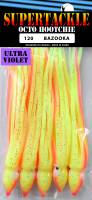 4.75" Supertackle UV #120 BAZOOKA salmon hoochies 5/pk