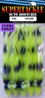 4.75" Supertackle UV #046 SKUNK salmon hoochies 5/pk