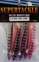 3" - 248 Supertackle TORONADO purple fishing hoochies 5/pk