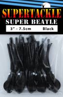 3" - Black Super Beatle fishing squid