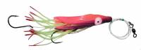 Supertackle halibut lure with LED light Nurple. Purple and pink, high glow.   