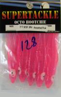 Supertackle 3 inch, hot pink hoochies