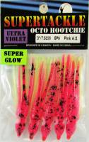 Supertackle Pink Aurora Sabre high glow hoochies