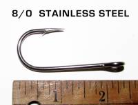 8/0 Salmon Siwash stainless steel hooks