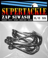 8/0 Salmon Siwash stainless steel hooks. Bag of 10 Supertackle 