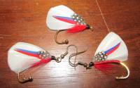 USA Trout Fly - Hat or Lapel Pin, Earrings 