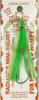 Radiant Lures 3" Green Ghost Hootchy inv 6p
