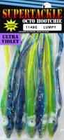 4.75" Supertackle Glow #1148 LUMPY salmon hoochies 5/pk