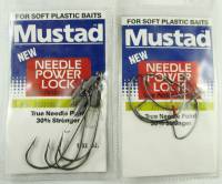 NOS 2/0 4/0 Mustad fishing hooks for soft plastic baits inv008