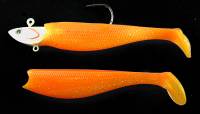 Lighthouse Lures, swim tail shad, glow in the dark head, jigging lure.