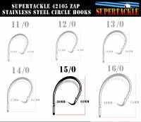 Supertackle 15/0 Circle Hook SS - 25 pack