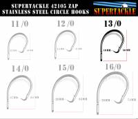 Supertackle 13/0 Circle Hook SS - 25 pack