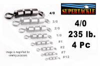 Chain swivels - 235 lb. -  Sz 4/0 - 4 Pc - YM -1046 