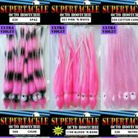 Selection of Supertackle Octopus hoochies for salmon fishing. 
