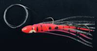 Supertackle Octo Hoochie 065 Cujo, Red, Salmon Trolling Lure