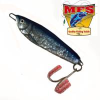 MFS 5 oz. - Wounded Herring Lead Jig - Blue/Silver - MFS5WHSB