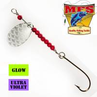 #3 Glow Silver Fishscale spinner - MFS3FSGSS