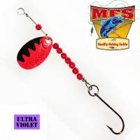 #3 UV Red Trout Crystal spinner - MFS3RDCTS