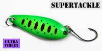 Trout fishing spoon. Ultra violet colors
