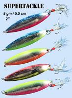  8 gm / 5.5 cm - Supertackle Rainbow salmon spoon set TR068-72