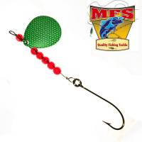 #5 Green, Black Fish Net spinner - MFS5GBFNS