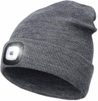Gray Toque with LED - Rechargeable Battery