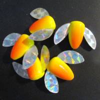 #1G - Luv-2-Spin x 5 - Candy Corn pattern