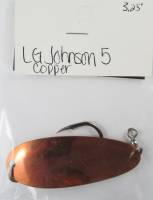 3.25" LG Johnson #5 Copper salmon trolling spoon