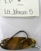 3" LG Johnson #5 Brass salmon trolling spoon