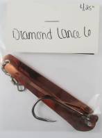 4.25" Diamond Lance #6 Copper salmon trolling spoon
