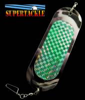4½" Supertackle Oval Green Aurora - Kokanee Dodger