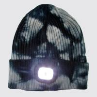 Splash Dark Blue Toque with LED - Rechargeable Battery