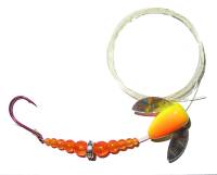 candy corn spinning lure, spin n' bling