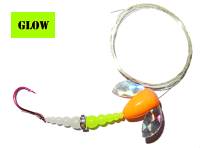 Cream-Sickle spinning lure. Fishing for trout or kokanee