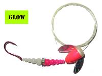 raspberry jam spinning fishing lure for kokanee and trout.