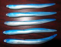 5" Supertackle UV Blue & Silver solid Needlefish - Sandlance