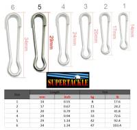 Supertackle - Hawaii Hook Snaps - Sz #5 // 92lb. - 20 pk inv#HZ5