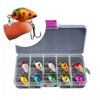 Box Kit of 10 Supertackle Mini Wobbler Plugs - Hollow Rattles #WH-S035