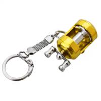 1" x 3¾" Mini Metal - Bait Caster Fishing Reel - Key Chain