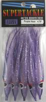 4.75" Supertackle PURPLE HAZE salmon hoochies 5/pk