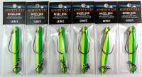 Supertackle Dizzy Dee 6 Pack "Limey" salmon fishing spoon