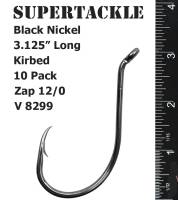 12/0 Zap Supertackle V8299 BLN - Cod, Bass, Halibut - 10 Pack