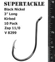 11/0 Zap Supertackle V8299 BLN - Cod, Bass, Halibut - 10 Pack