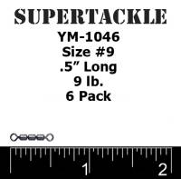 Chain swivels -    9 lb. - Size #12 - 6 Pc - YM-1046
