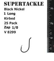 - 1/0 Supertackle Zap V8299 BLN - Smaller Salmon, Cod, Trout Bass - 25 Pack