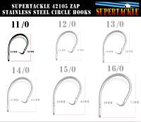 11/0 Zap Heavy Duty S.S. Circle Hooks - 25 pack
