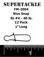 Nice Snap Connectors -  40 lb. #4 - 12 Pack - YM2004